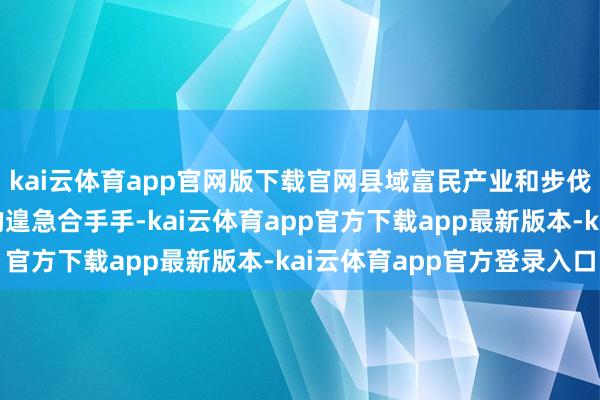 kai云体育app官网版下载官网县域富民产业和步伐农业是乡村产业振兴的遑急合手手-kai云体育app官方下载app最新版本-kai云体育app官方登录入口