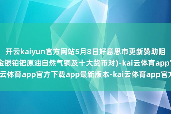 开云kaiyun官方网站5月8日好意思市更新赞助阻力：18品种赞助阻力(金银铂钯原油自然气铜及十大货币对)-kai云体育app官方下载app最新版本-kai云体育app官方登录入口