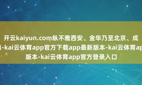 开云kaiyun.com纵不雅西安、金华乃至北京、成皆等微短剧重镇-kai云体育app官方下载app最新版本-kai云体育app官方登录入口
